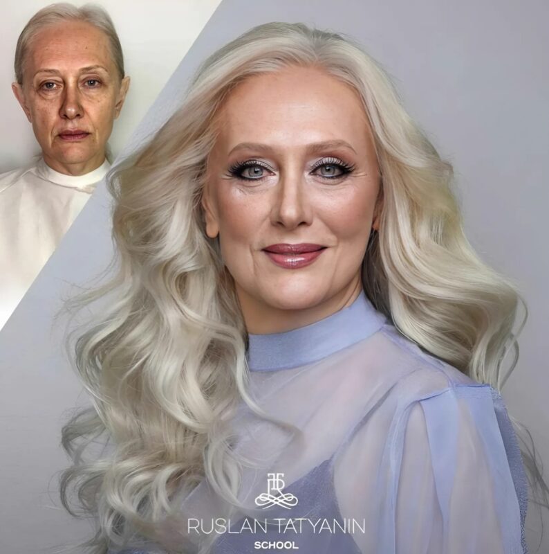 From A Simple Grandmother Into An Ideal Woman! A makeup Artist Changed(04)