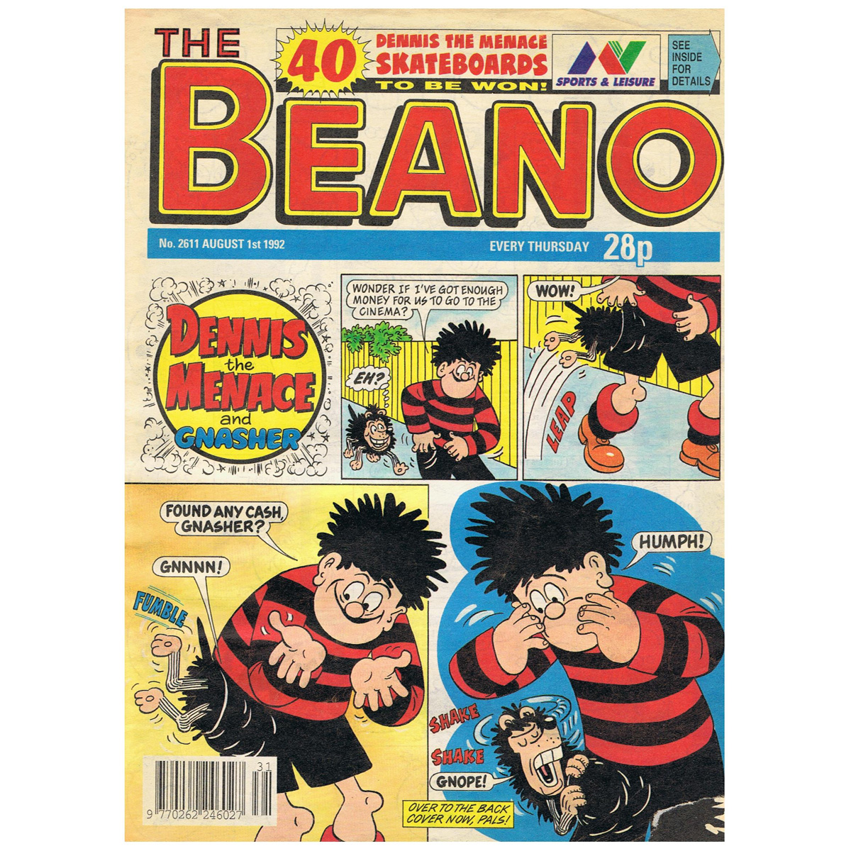 1st August 1992 BUY NOW The Beano issue 2611