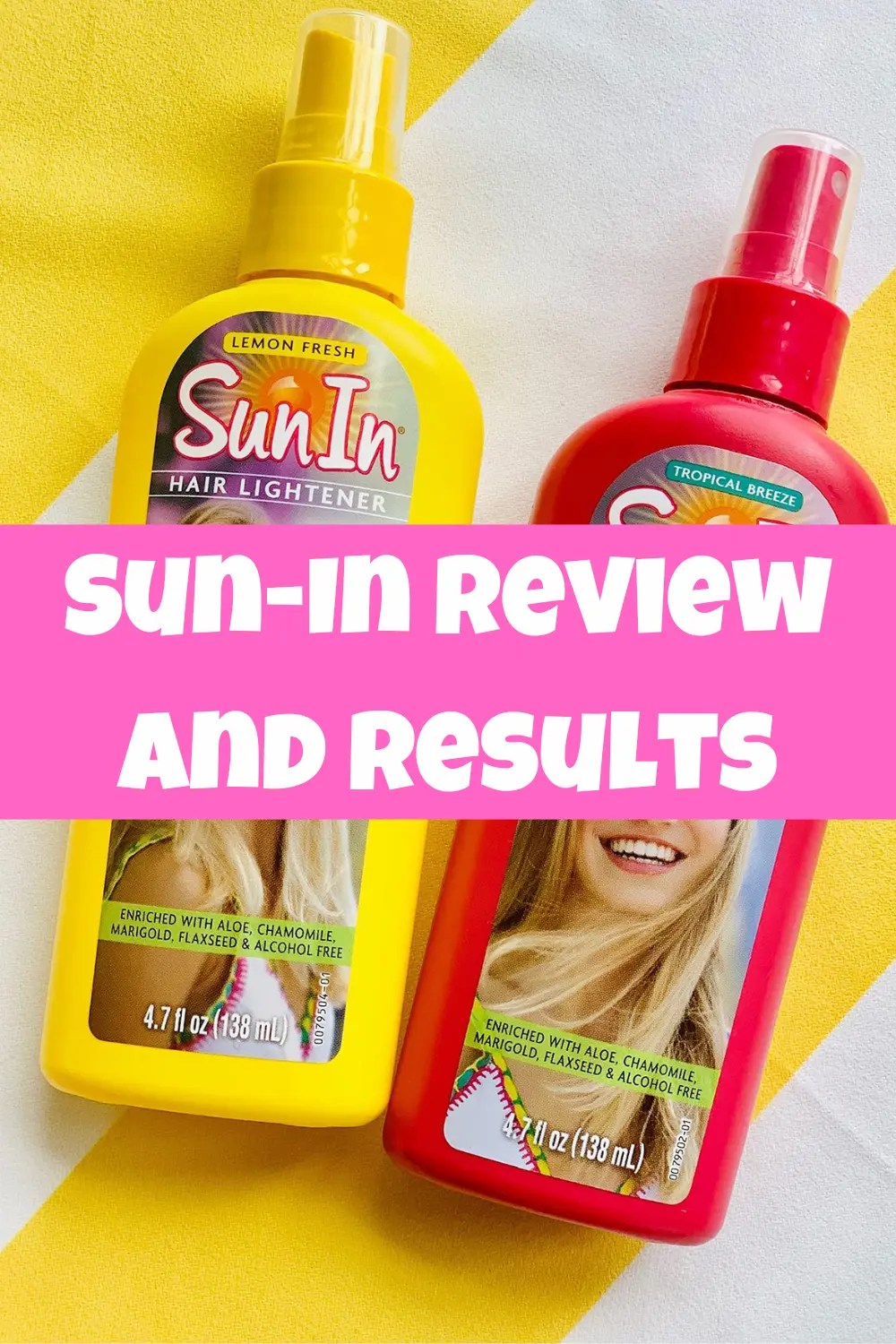 SunIn Hair Lightener Review and Before and After Results