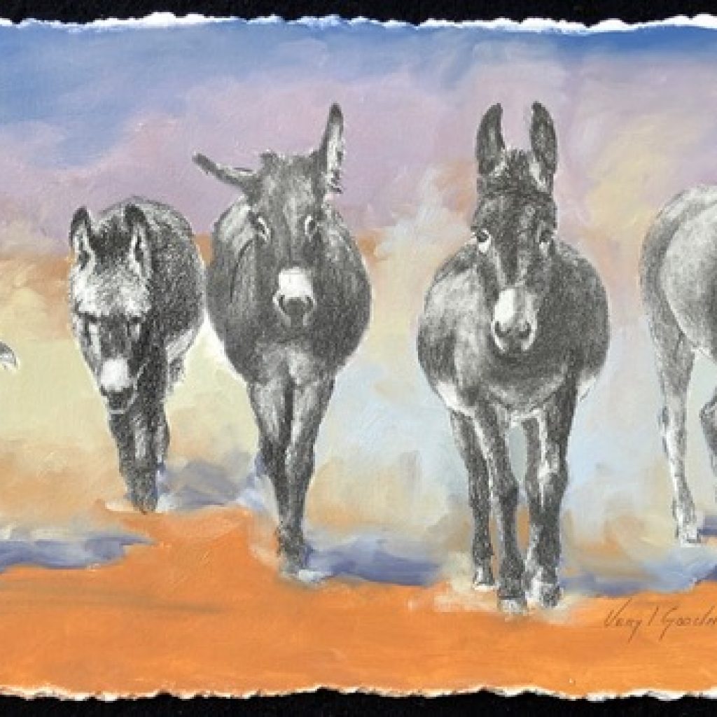 The Burro Brigade Study SOLD The Art of Veryl Goodnight