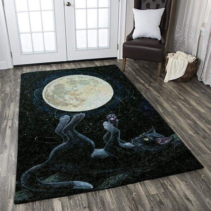 Black Cat Rug R2693 Choose Life. Choose Style
