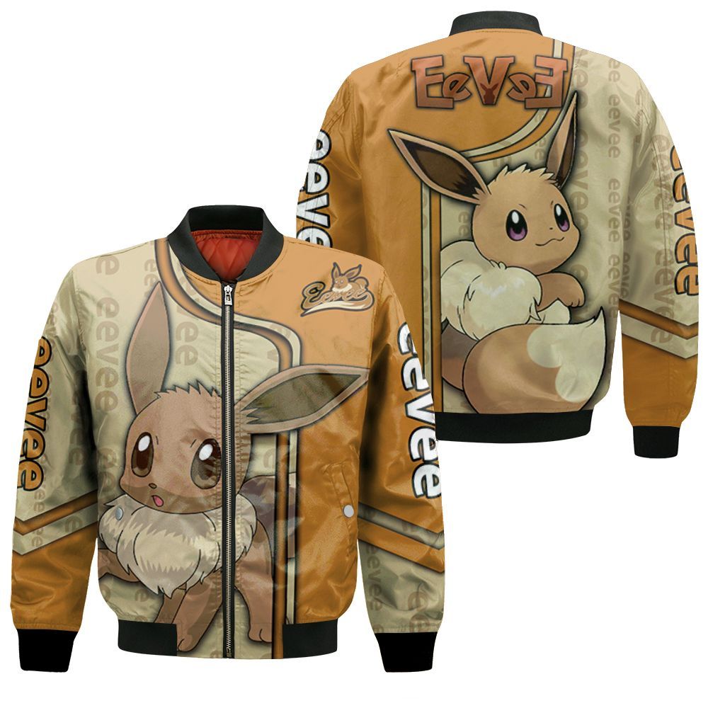 Eevee Pokemon Fan 3D Bomber Jacket BBJ0063 Choose Life. Choose Style