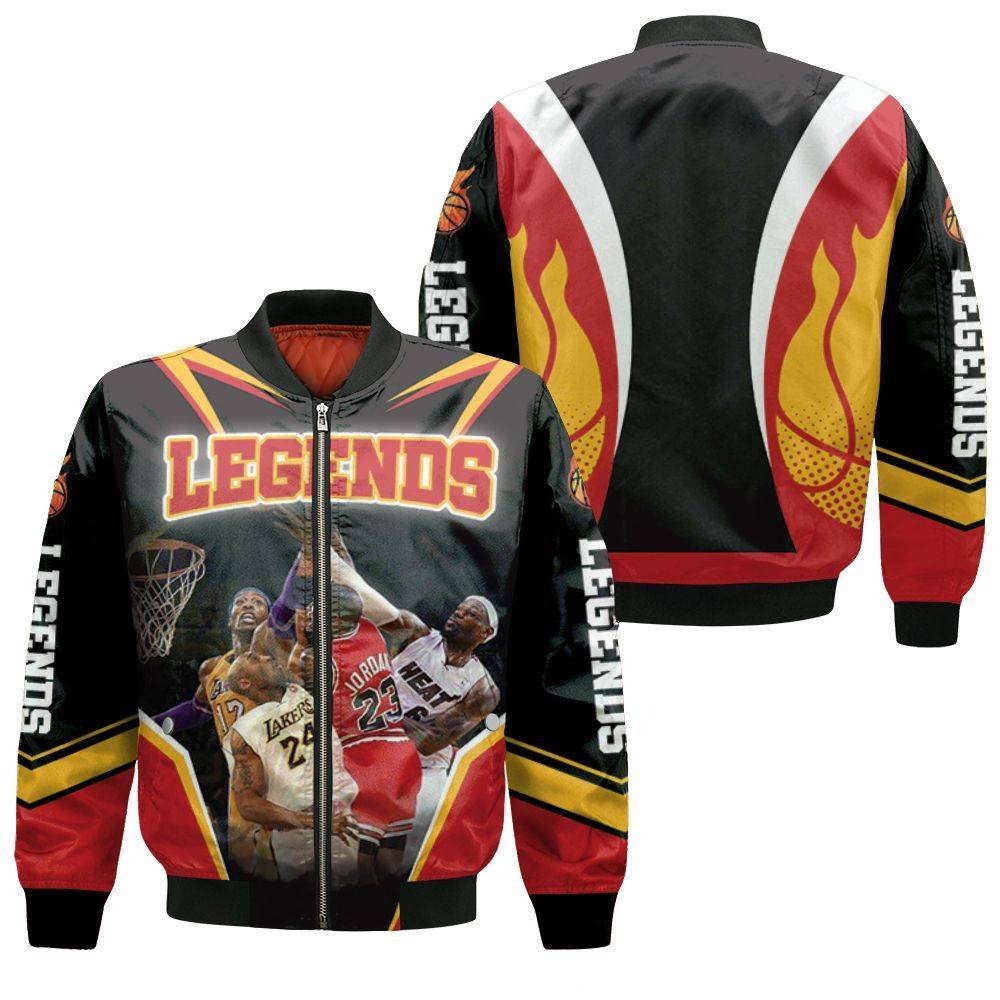 NBA Legend Jumpshot In Basket Bomber Jacket BBJ0677 Choose Life