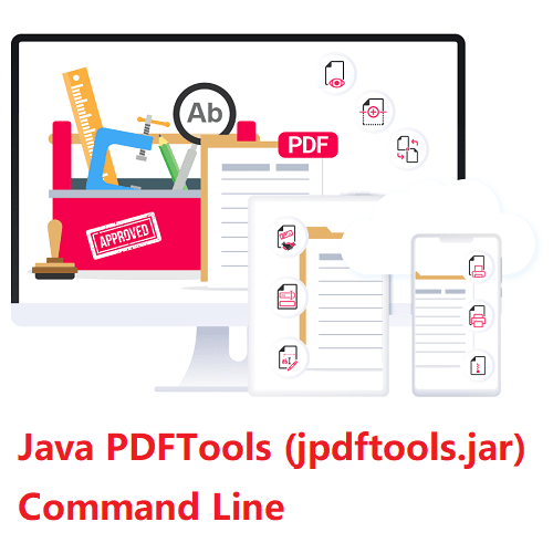 Java PDFTools (jpdftools.jar) Command Line is a Java toolkit to