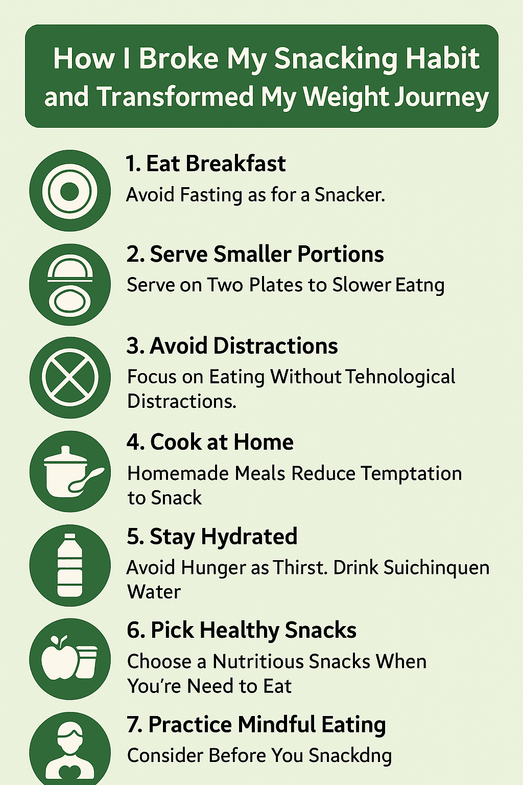 Comment j'ai vaincu mon habitude de grignotage et transformé mon parcours de perte de poids 5 Comment casser