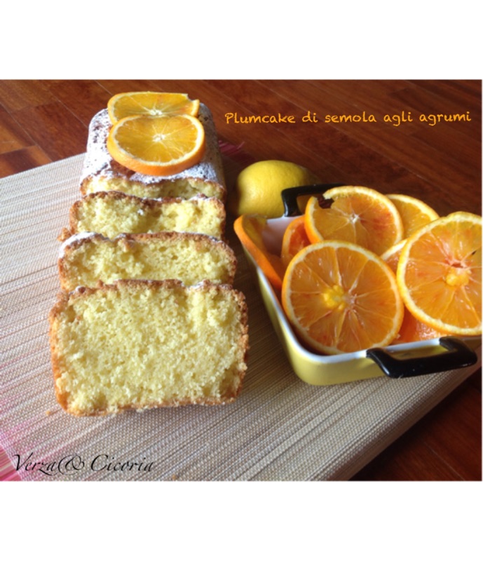 Plumcake di semola agli agrumi