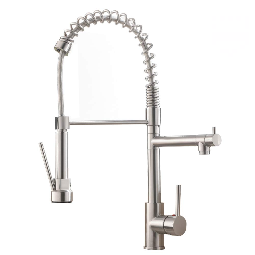 Vesla Home 3 Hole Kitchen Sink Faucet with Pull Down Sprayer Soap