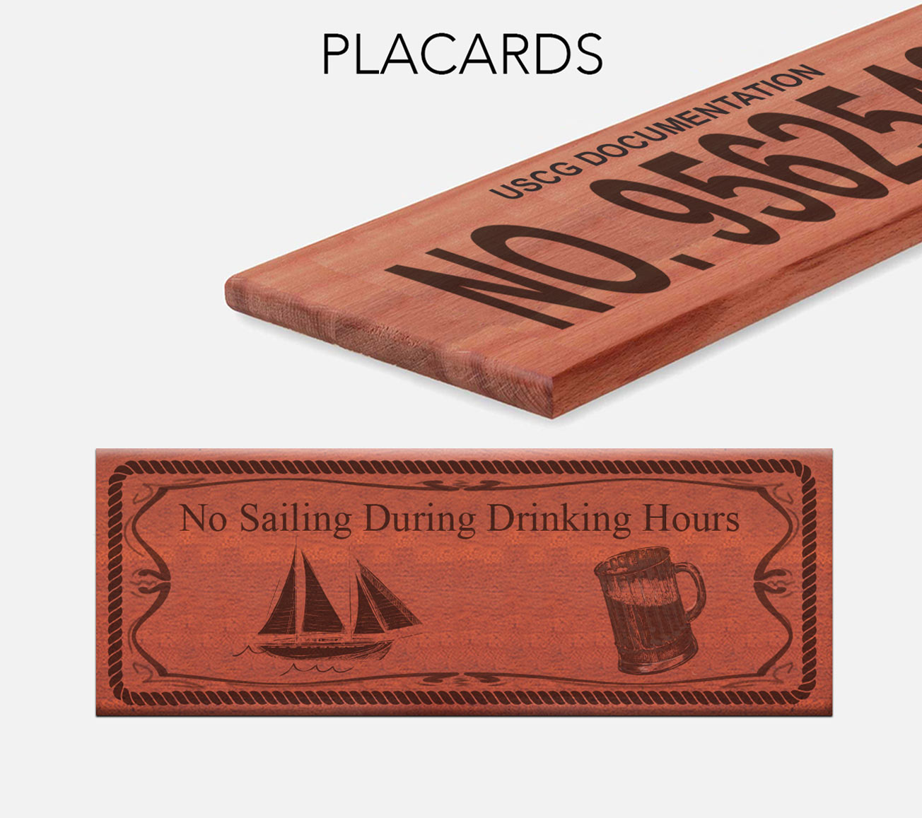 Vessel Placards Offers USCG Official Number Plates for Boats, Yachts