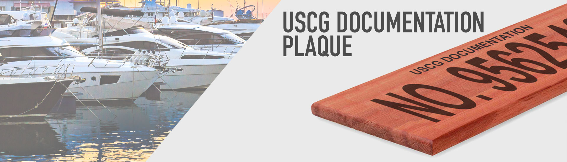Vessel Placards Offers USCG Official Number Plates for Boats, Yachts