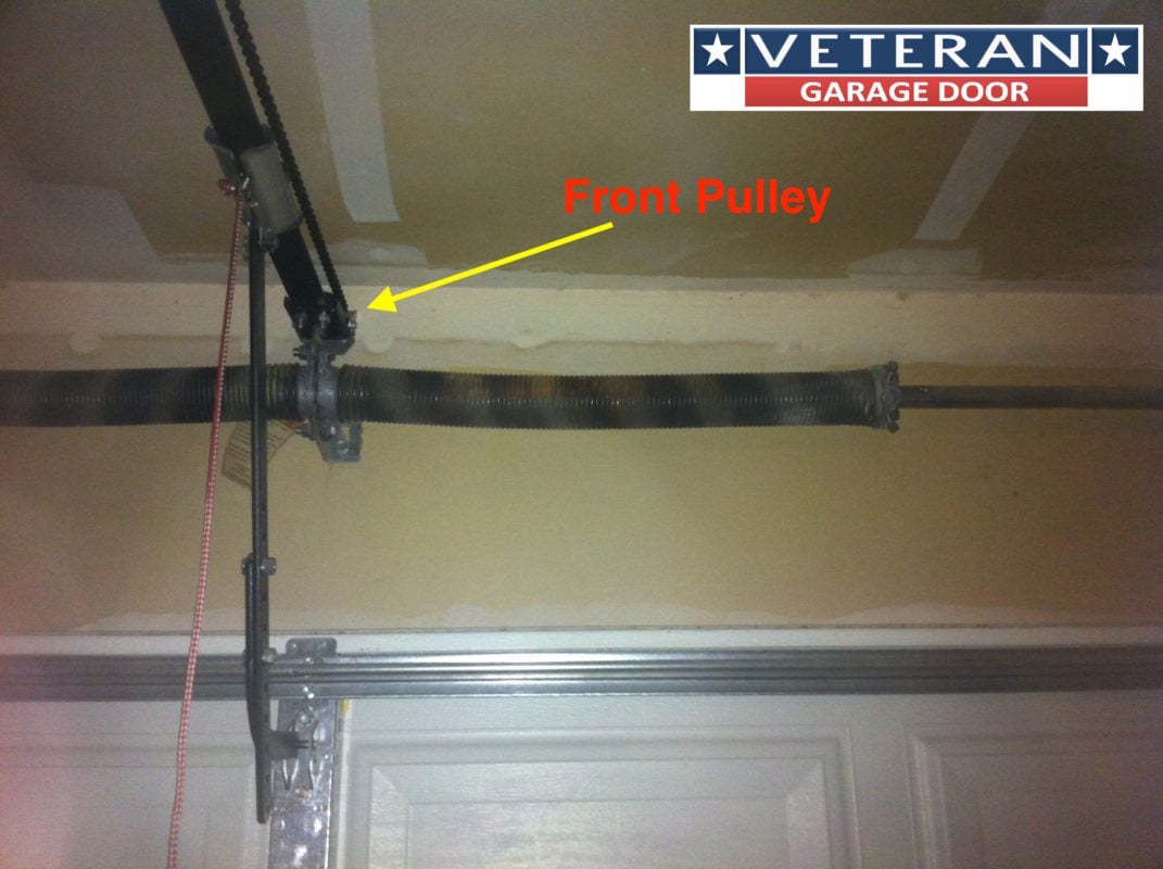 My garage door opener chain broke, how can I fix it?