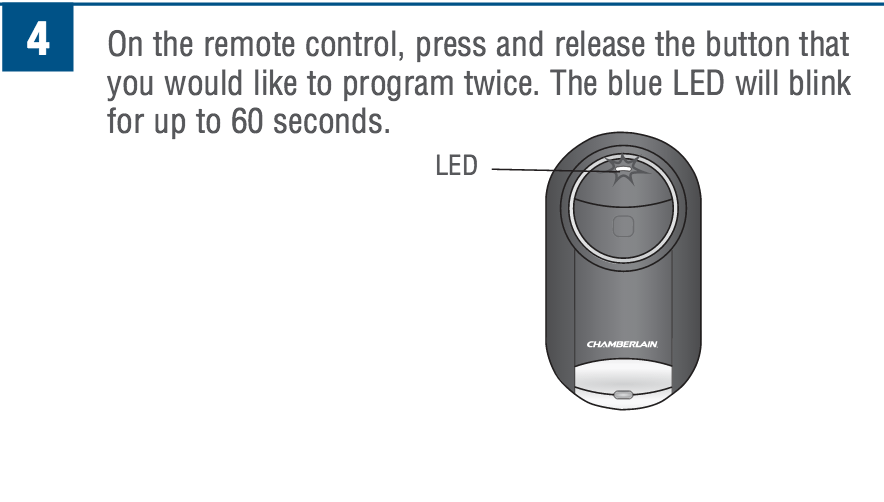 How to program Chamberlain universal mini remote control?