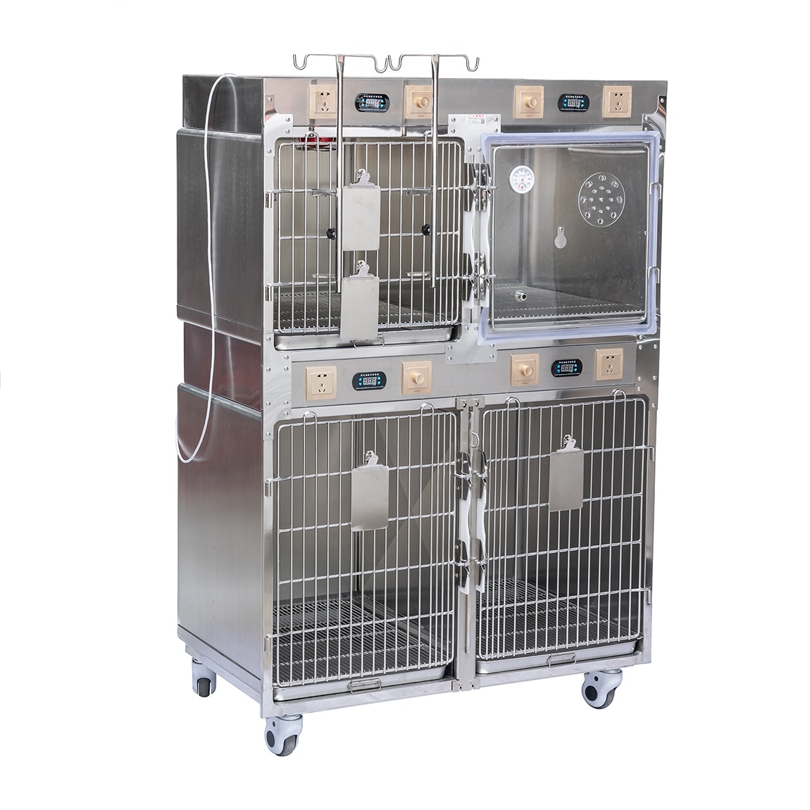 Stainless steel therapy oxygen cage for pet PLVC004 VETESEVeterinary Equipment Supplier