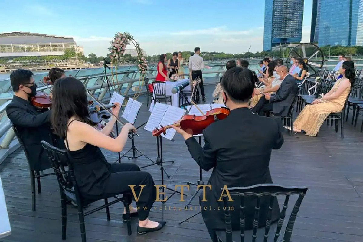Jennifer’s Wedding at Monti, Rooftop VETTA Singapore Wedding Music