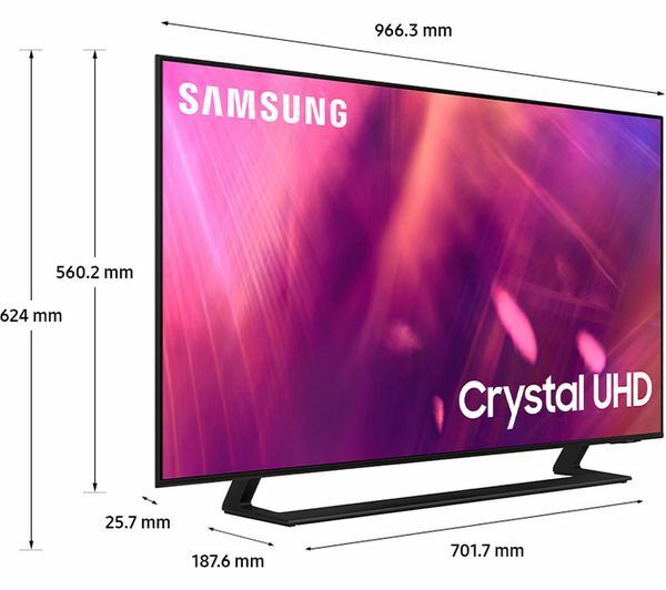 Samsung UE43AU9007K 43" 4K Crystal UHD Smart TV Black VExtra TV World