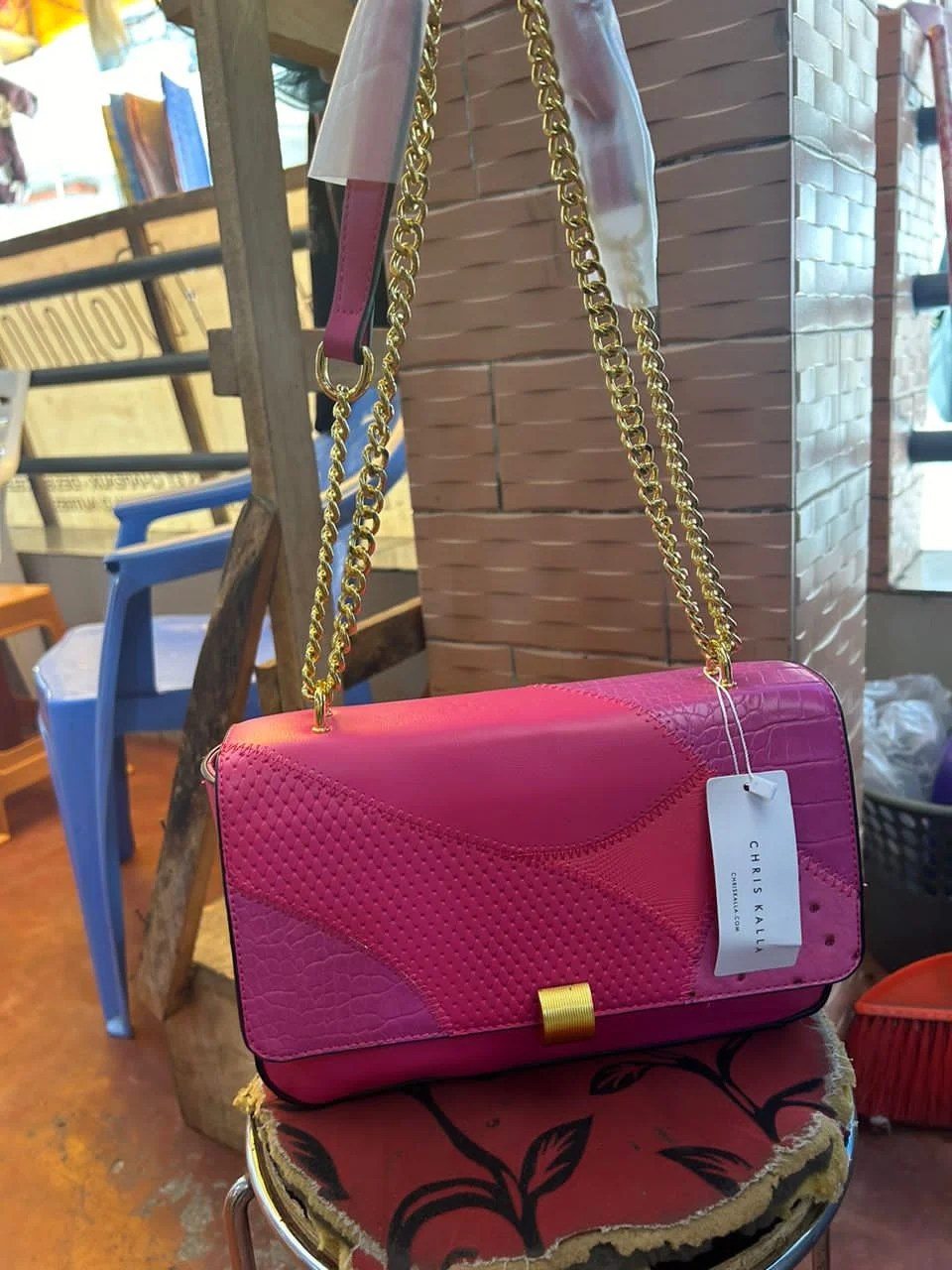 Pink Chris Kalla Ladies hand bag Online Shopping for Fashion