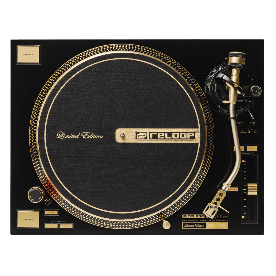 Reloop celebrates 20 years with limited edition gold turntable