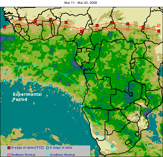 Weather Analysis Rain Line Across Africa