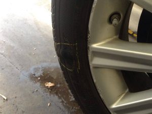 Repairing A Sidewall Tire Bubble V&F Auto Inc, Agawam MA(00)