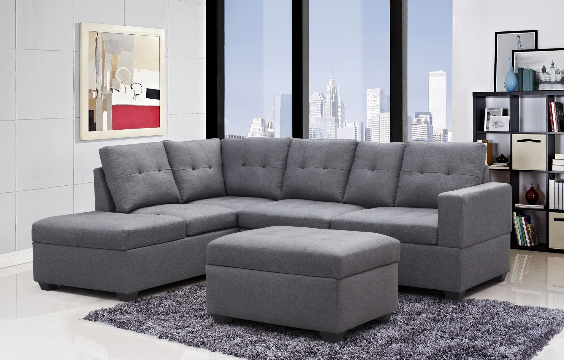 9289 SECTIONAL SET Vaishnavi furniture Import Inc.