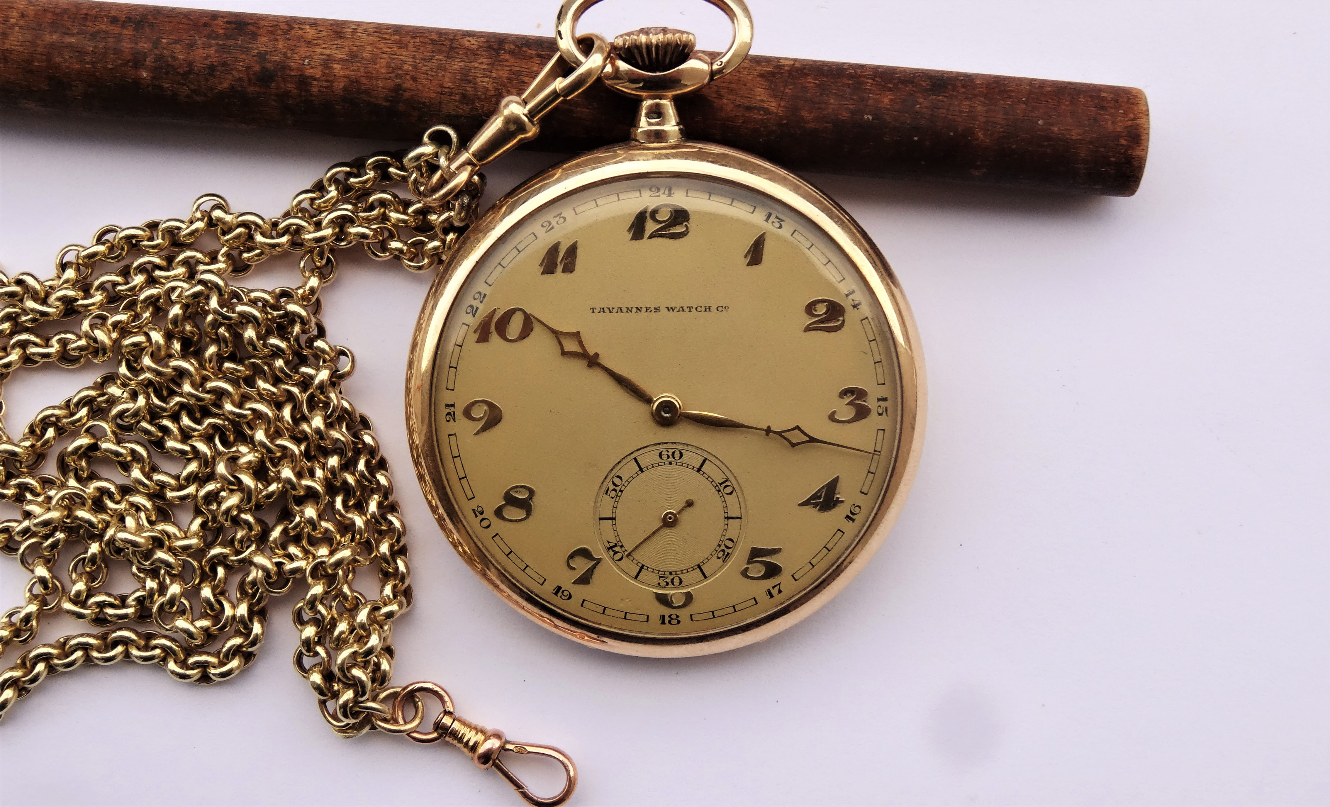 Tavannes watch co pocket watch 14k yellow gold vvtidowntown