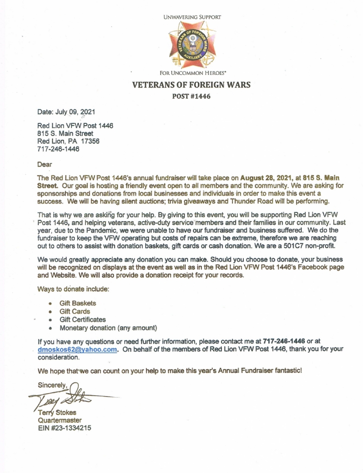 Red Lion VFW Post 1446
