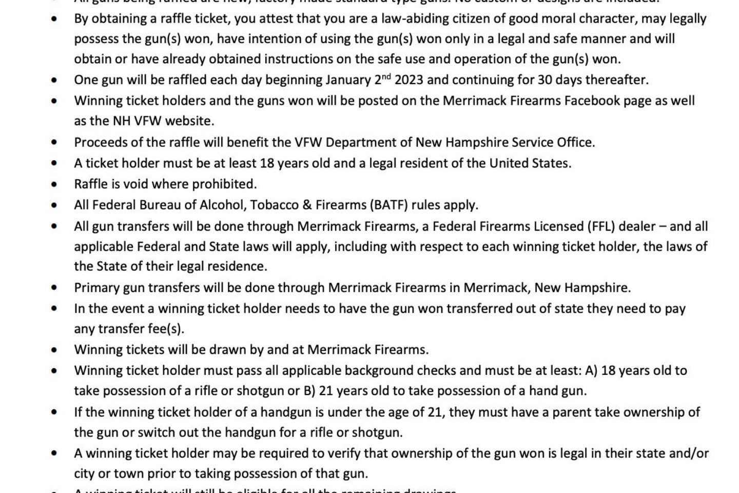 Department Of New Hampshire VFW