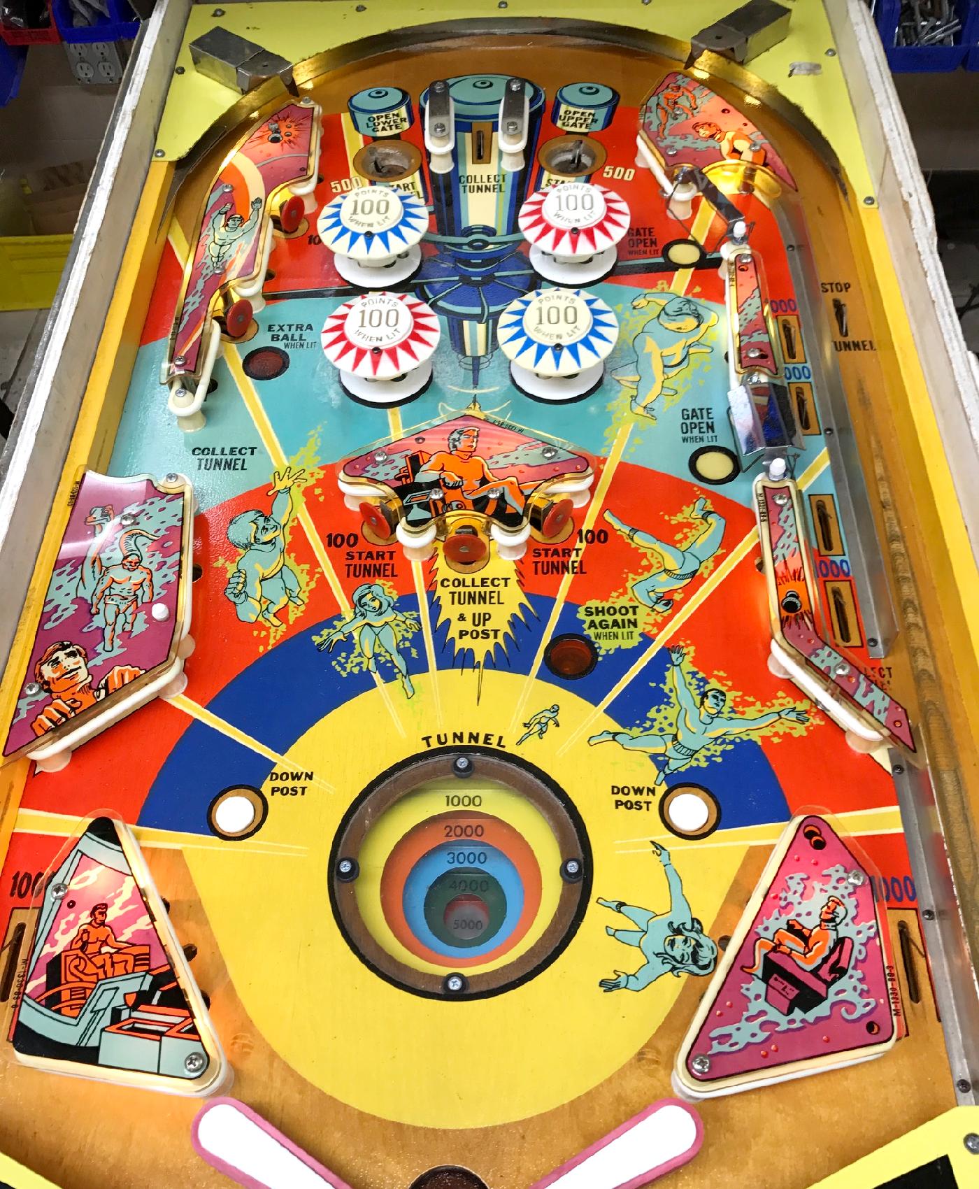 1973 Bally Time Zone at Ann Arbor Michigan Pinball Museum VFW, info