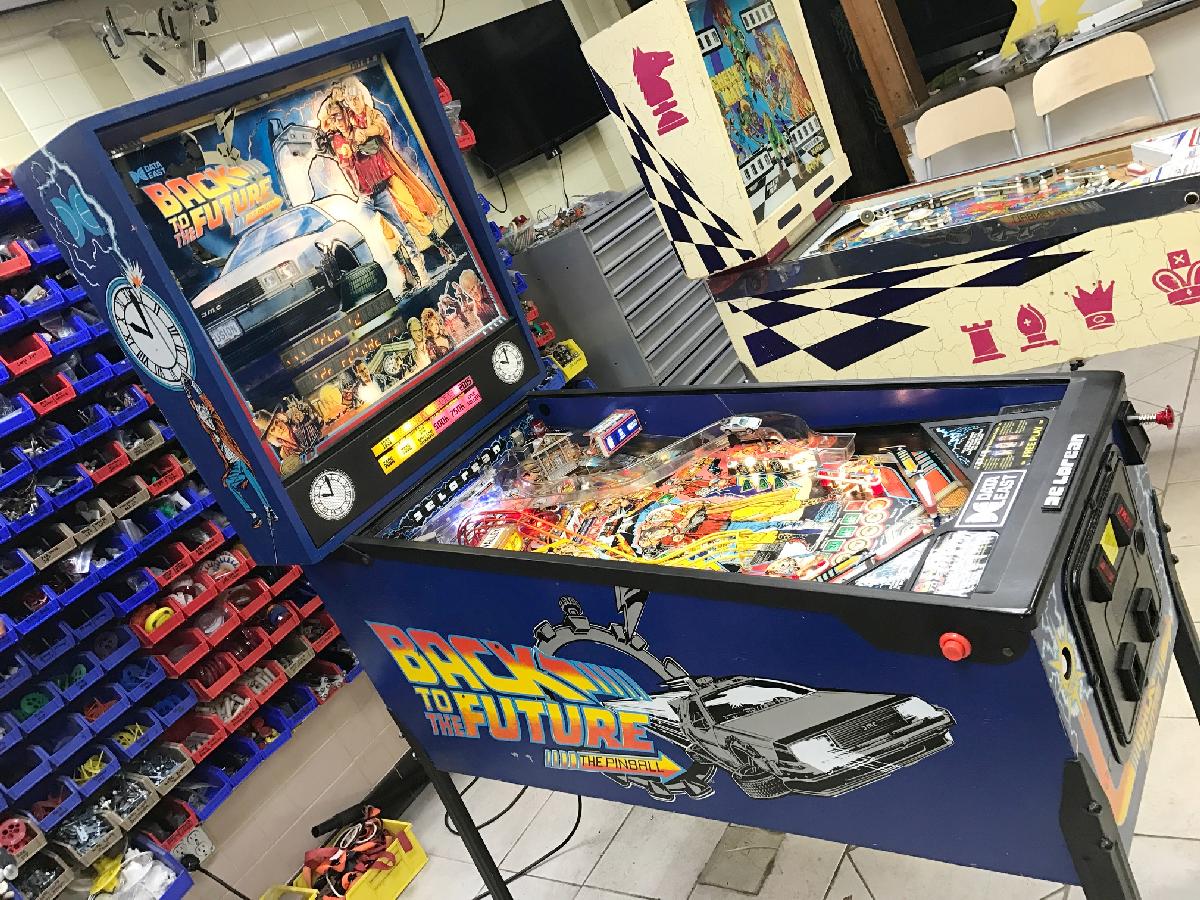 1990 Dataeast Back to the Future at VFW Pinball Museum, info/pictures