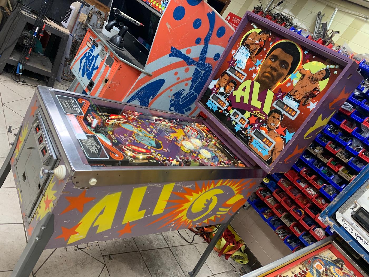 1980 Stern Ali at Ann Arbor Michigan Pinball Museum VFW, info/pictures