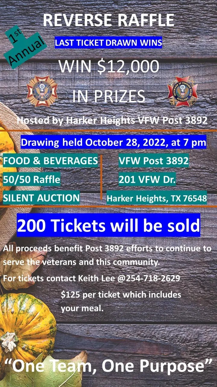 Vfw Calendar Raffle 2025 Alfie Austine