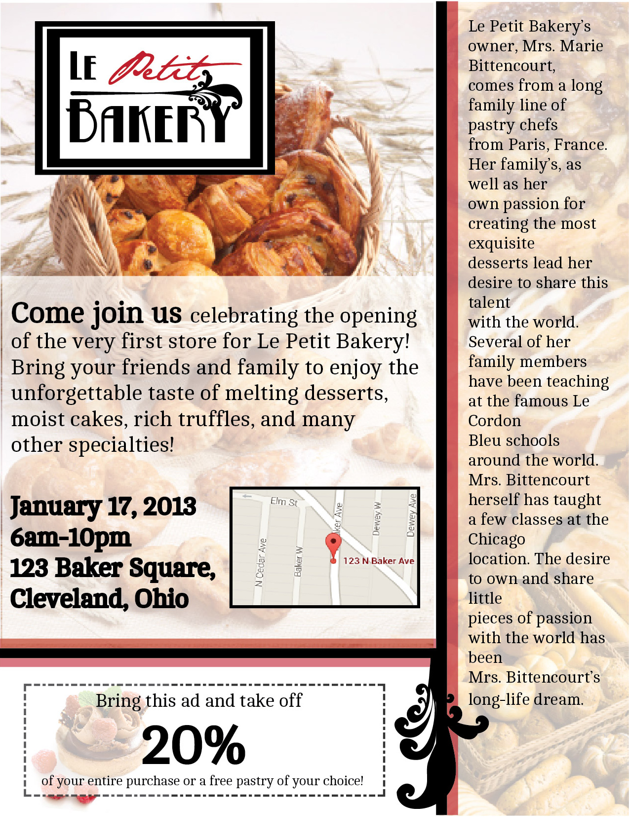 Le Petit Bakery Flyer Ryan's Thoughts