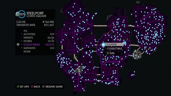 Saints Row 4 Clusters Locations Video Games, Wikis, Cheats