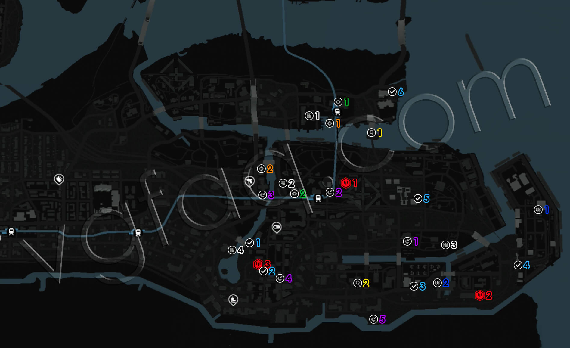 Watch Dogs City Hotspots Locations Guide VGFAQ