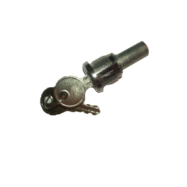 Chromowany metalowy zamek do automatu z 2 kluczami