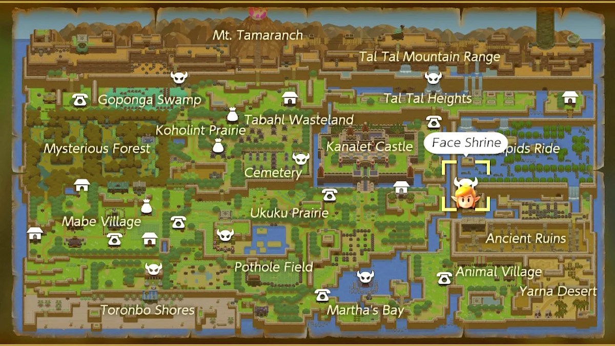 The Legend of Zelda Link's Awakening How to Use the Map VGKAMI