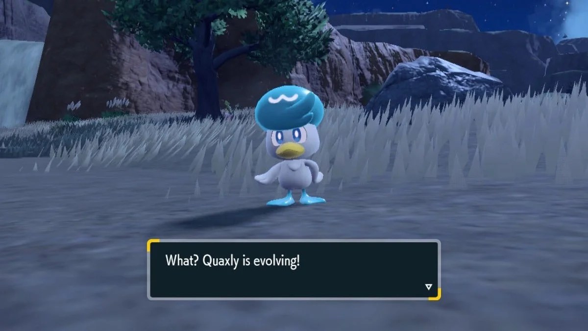 Pokémon Scarlet & Violet How to Evolve Quaxly Into Quaxwell and