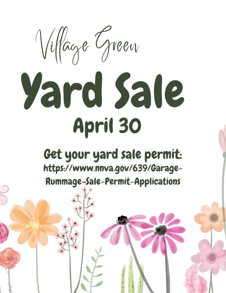 Unofficial Neighborhood Wide Yard Sale Village Green An Oyster Point