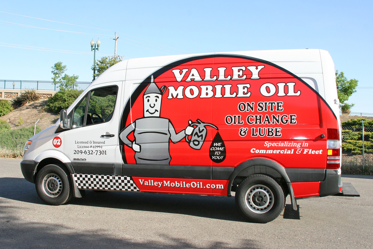 Valley Mobile Oil Sprinter Wrap Visual Horizons Custom Signs