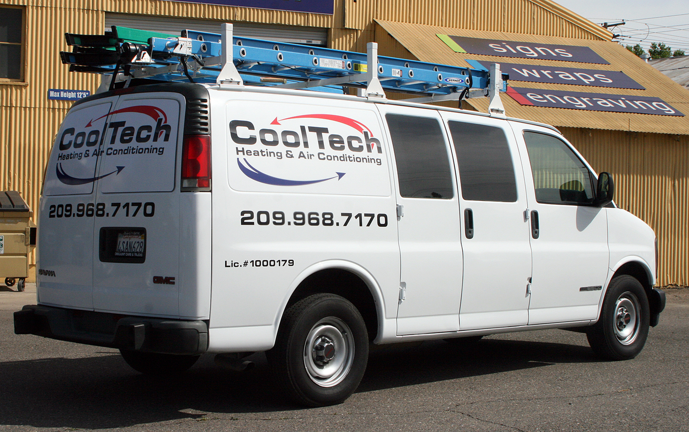Cool Tech Heating & Air Conditioning Van Graphics