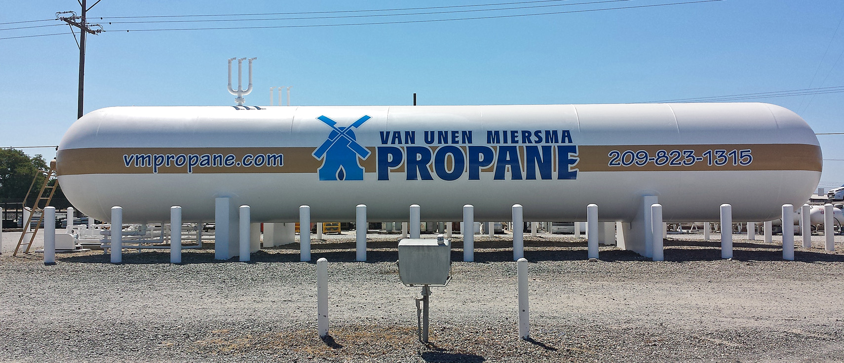 Van Unen Miersma Propane Tank Graphics Visual Horizons Custom Signs