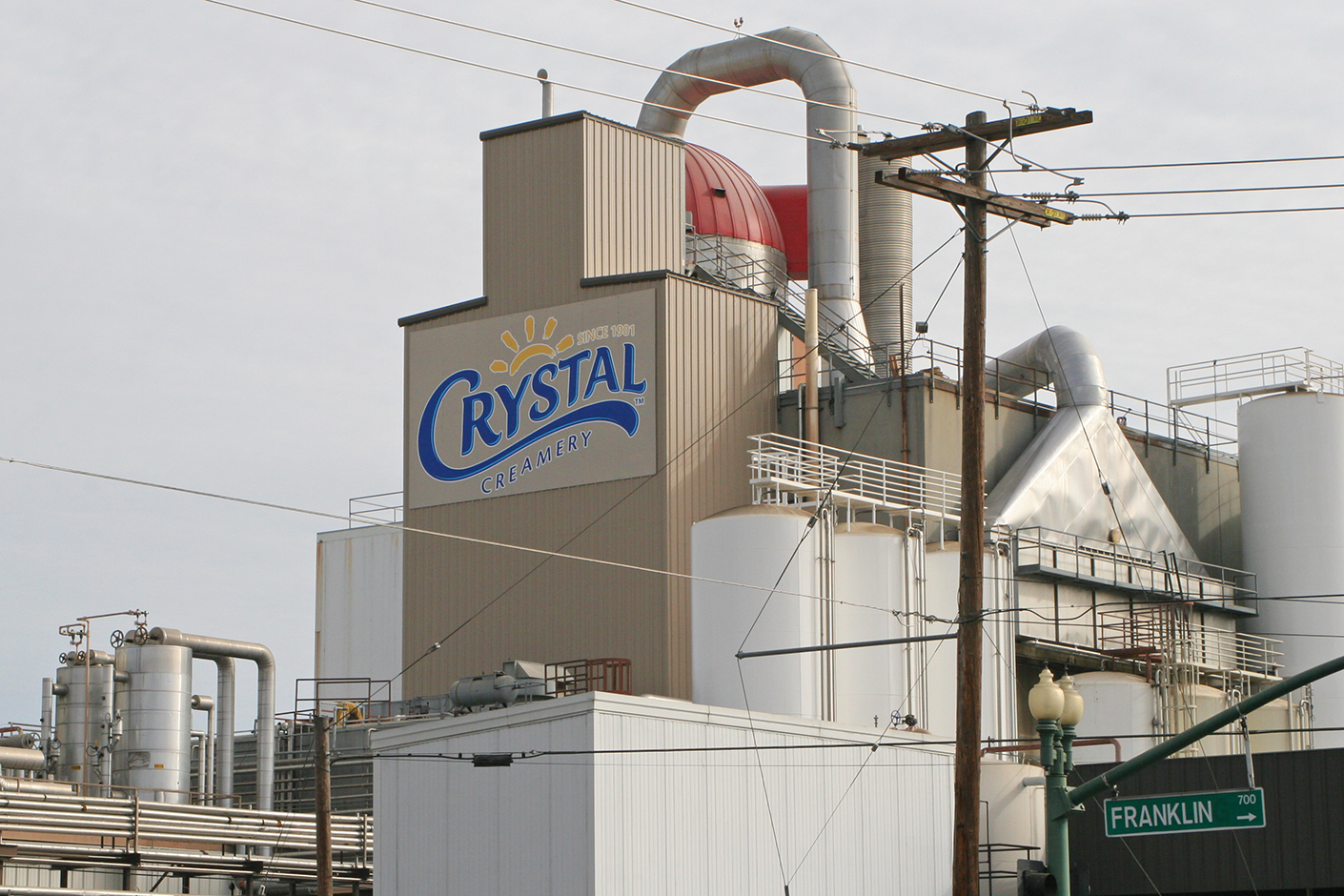 Crystal Creamery building signs
