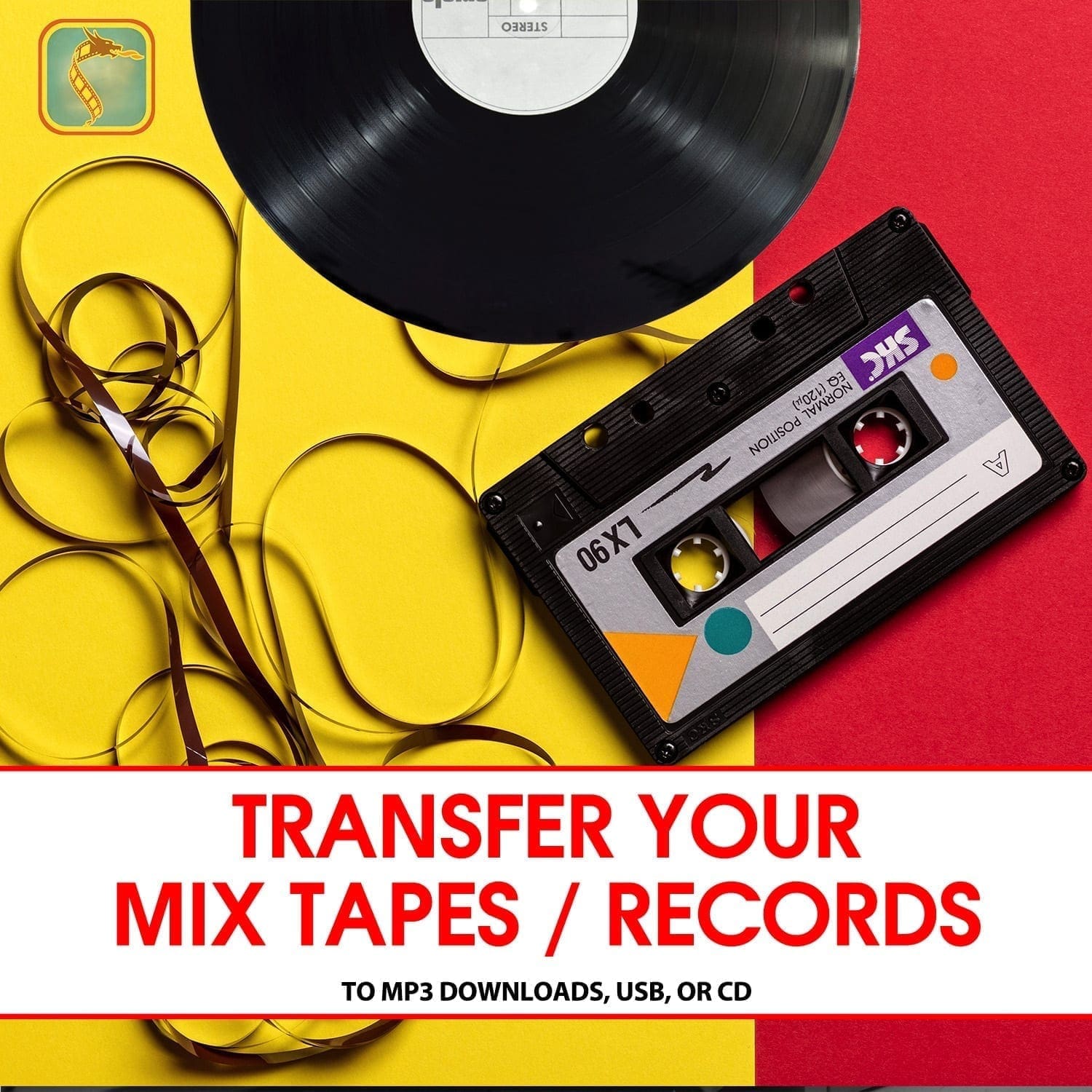 Transfer Your Vinyl or Cassette Tape VHS to DVD Wales