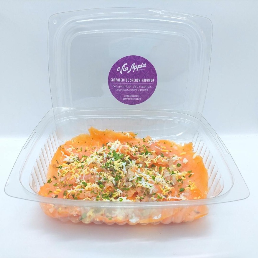 CARPACCIO DE SALMÓN AHUMADO Via Appia