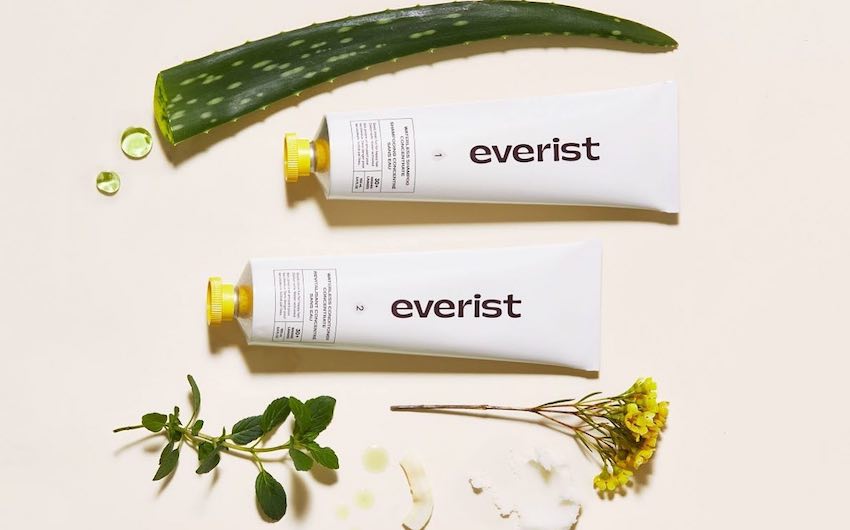 Clean, green waterless shampoo from Everist comes in recyclable