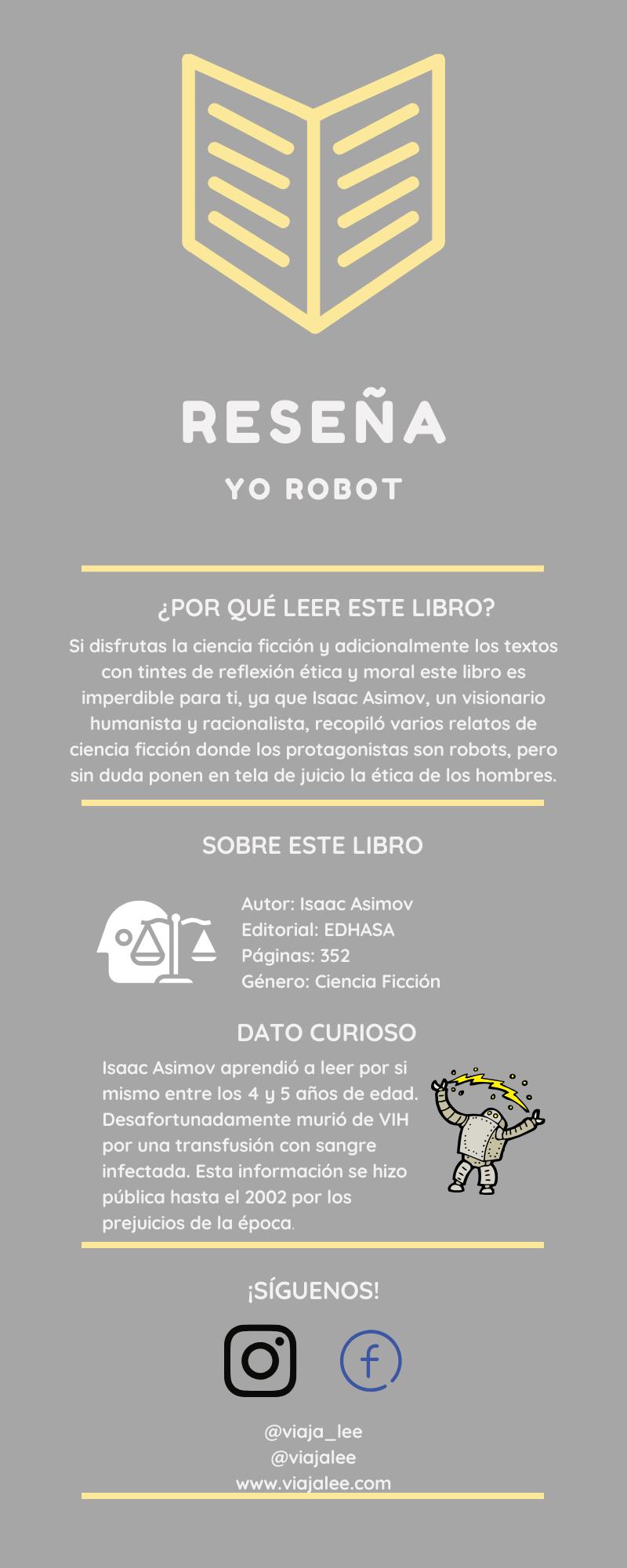 INFOGRAFÍA YO ROBOT