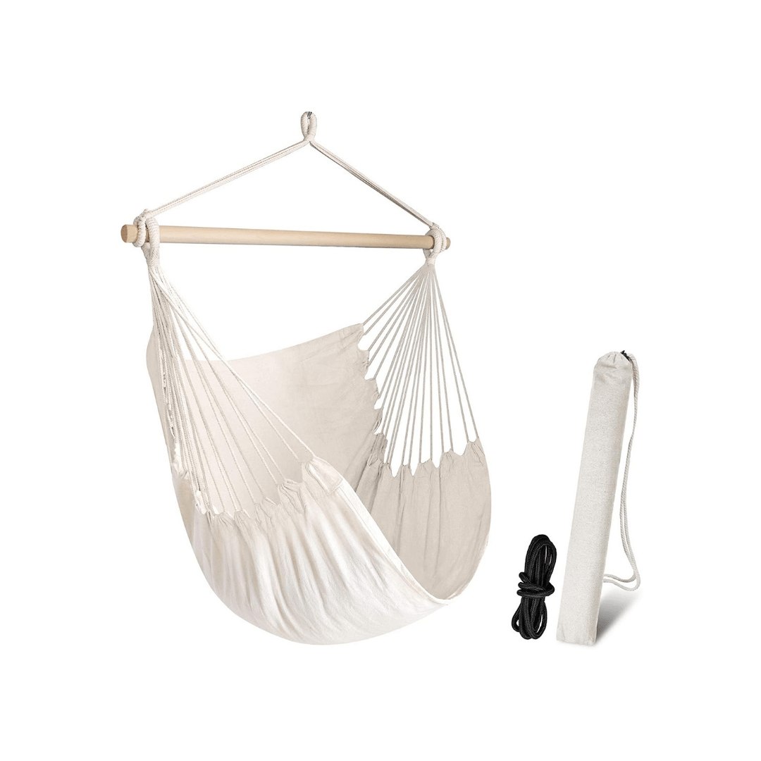 Silla colgante o hamaca para tus viajes y tu hogar