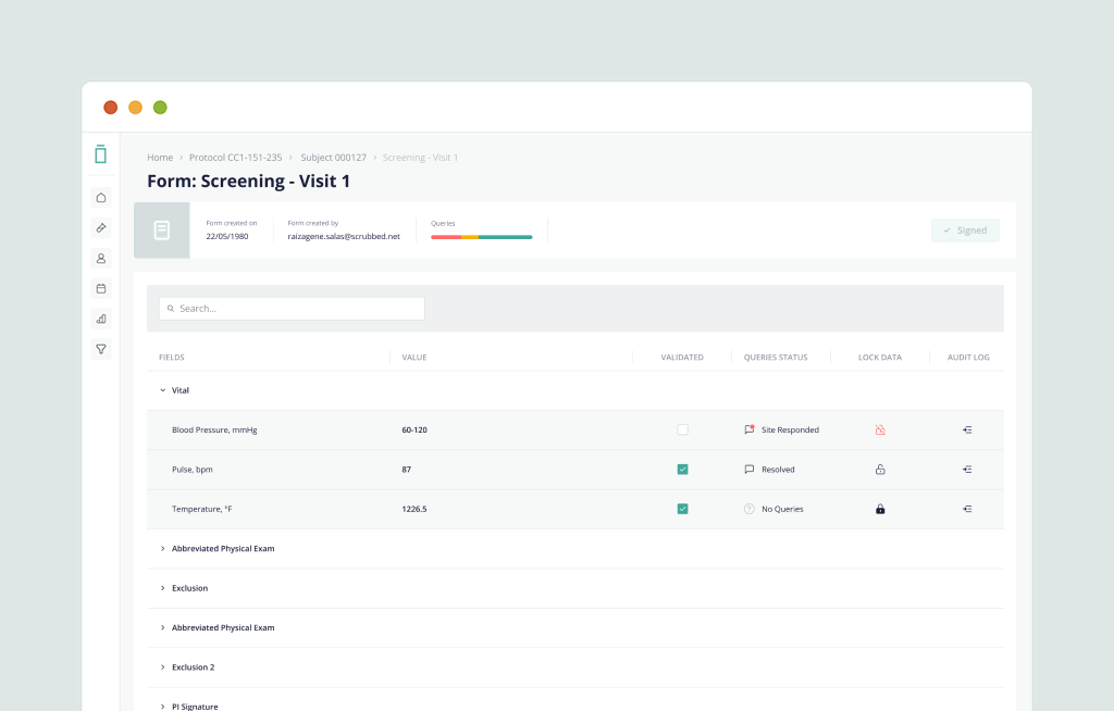 Electronic Data Capture (EDC) Vial Data Capture