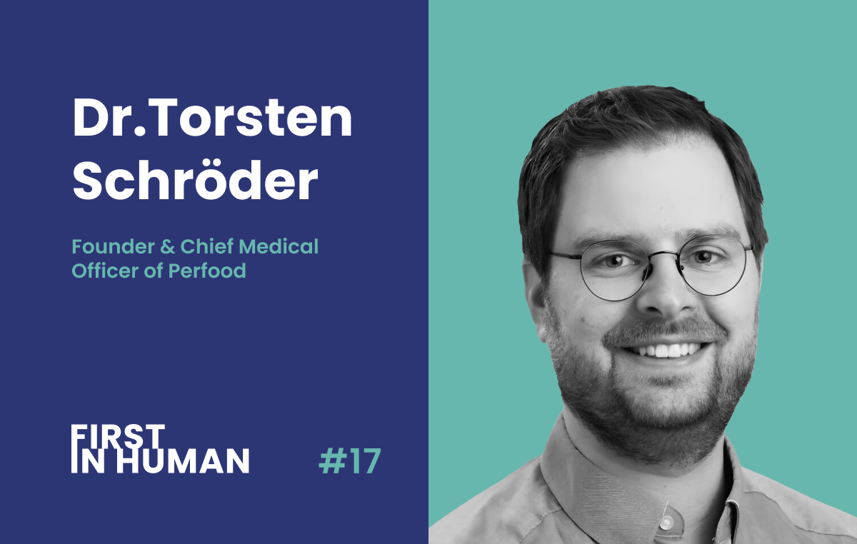 First in Human Episode 17 featuring Dr. Torsten Schröder Vial