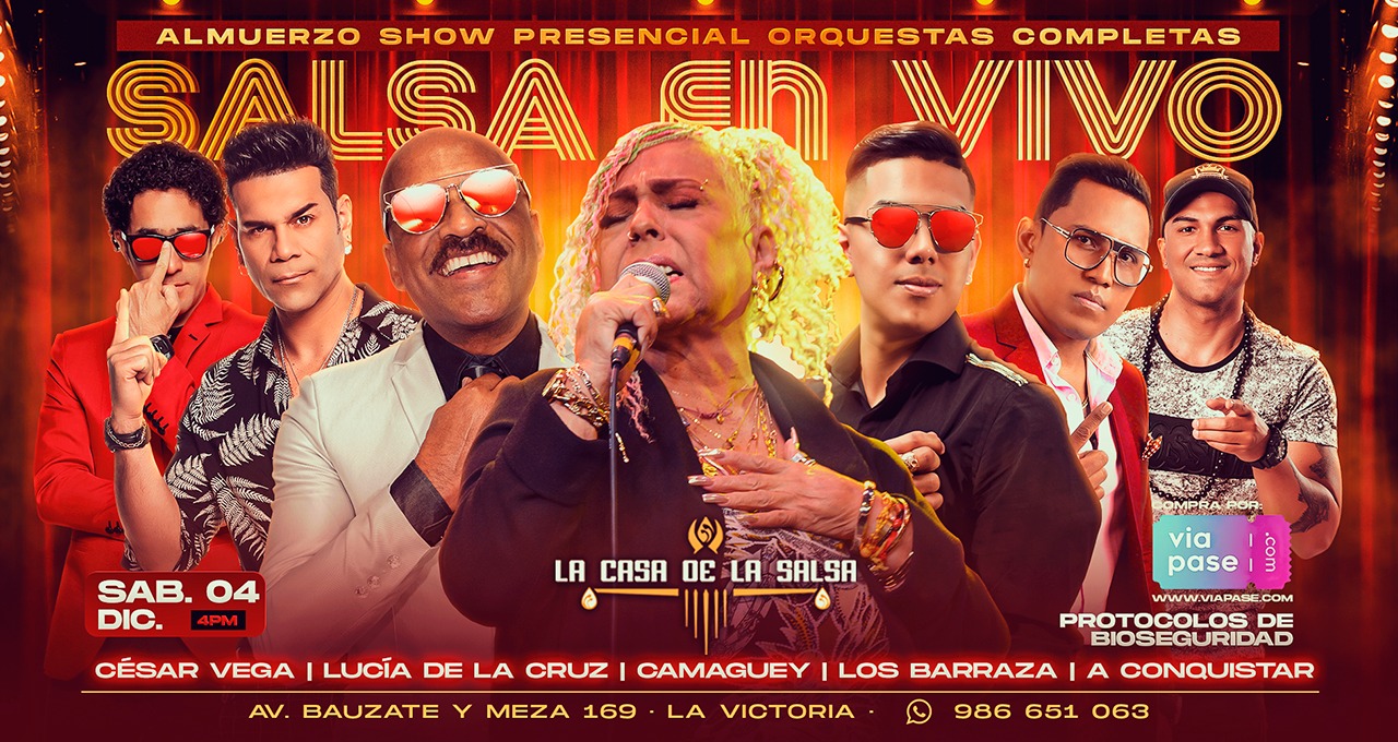 SALSA EN VIVO Sábado 04 Diciembre 2021 La Casa de la Salsa ViaPase