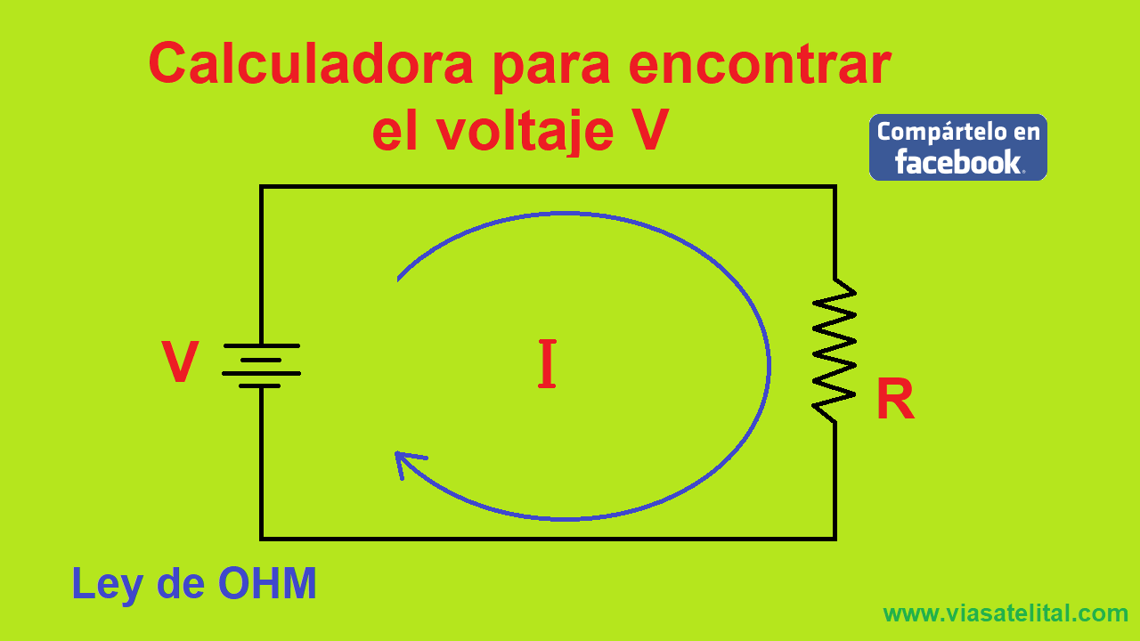 Calculadora De La Ley De Ohm Para Encontrar La Resistencia Con Voltaje